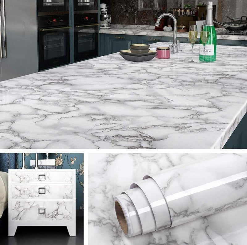 Self-Adhesive Wall Marble Sheet - 1 Pc Design for Quick Home Decor