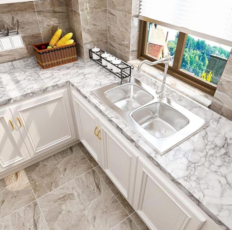 Self-Adhesive Wall Marble Sheet - 1 Pc Design for Quick Home Decor