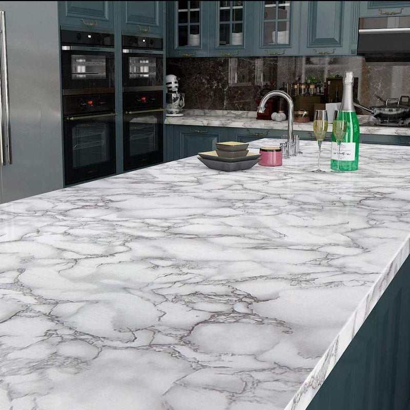 Self-Adhesive Wall Marble Sheet - 1 Pc Design for Quick Home Decor