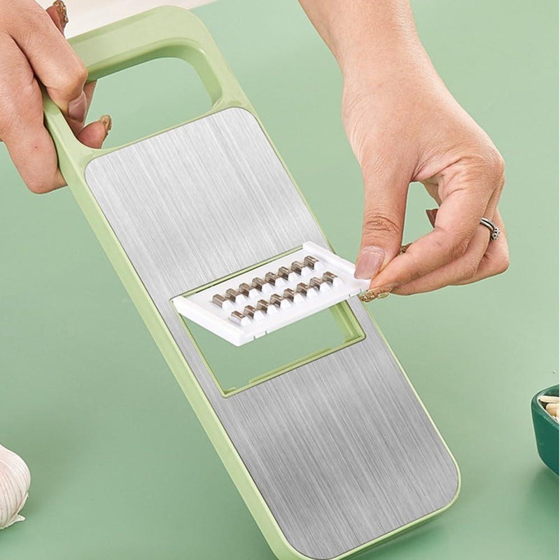Compact Manual Food Chopper - 5 Pcs Kitchen Essential for Easy Meal Prep
