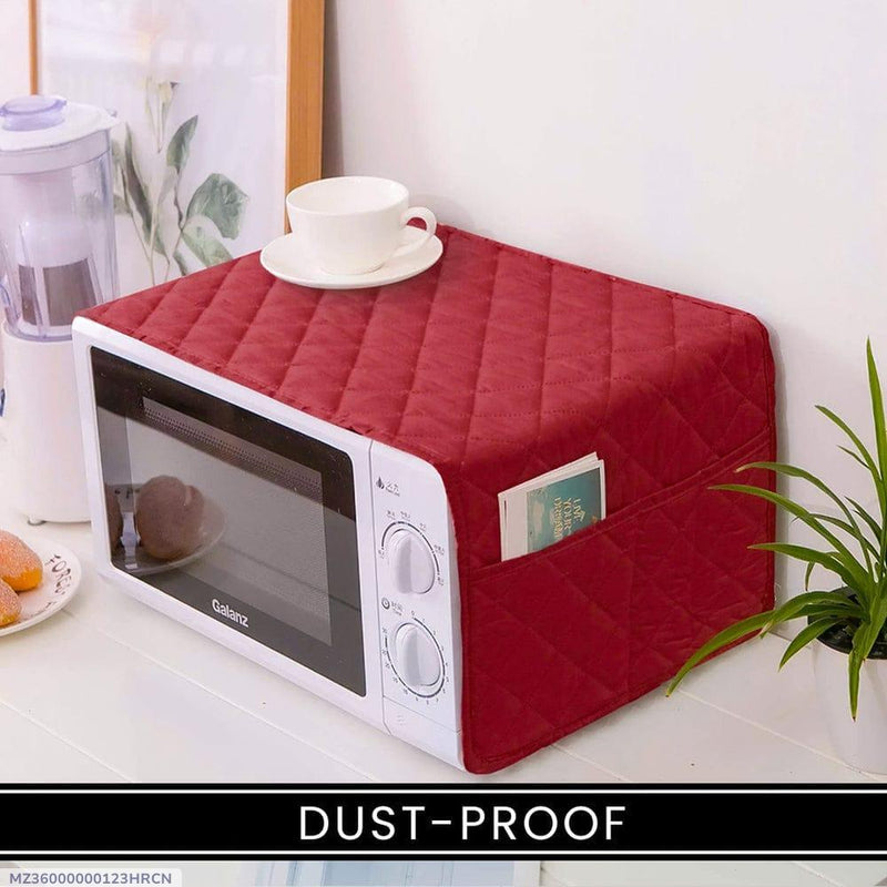 1 Pc Cotton Quilted Microwave Oven Cover