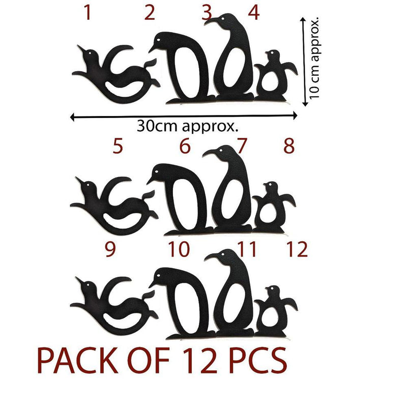 12 Pcs Baby Penguins Set For Wall And Electric Boards Set