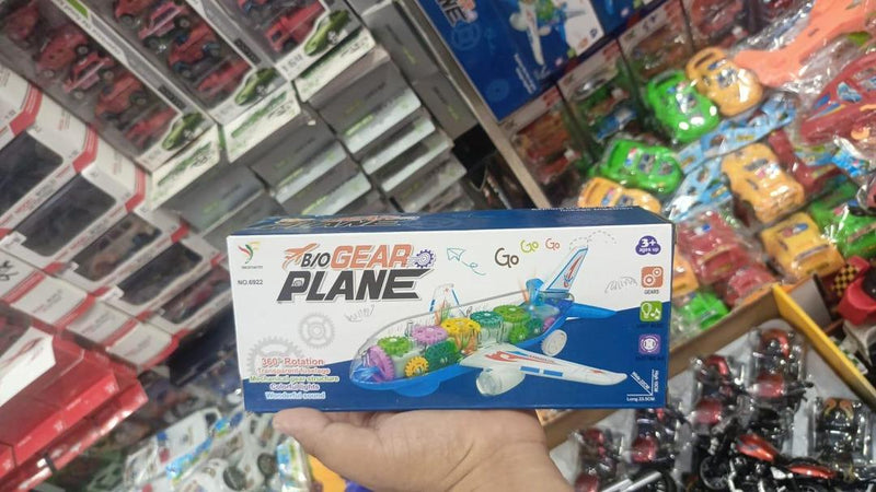 New Trending Transparent Gear plane with Light Mode and Music