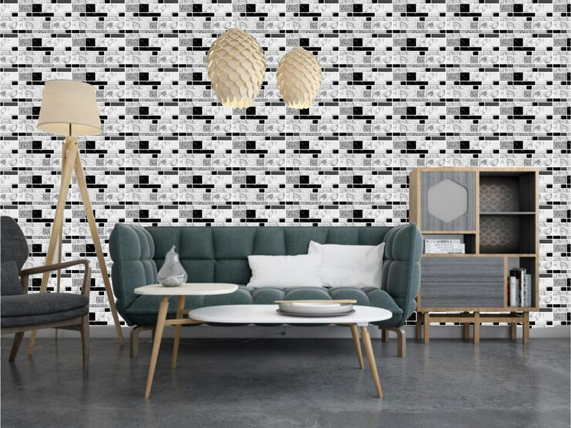Modern Design Quartz Wall Stickers - 50 Pcs for Stunning Home Décor