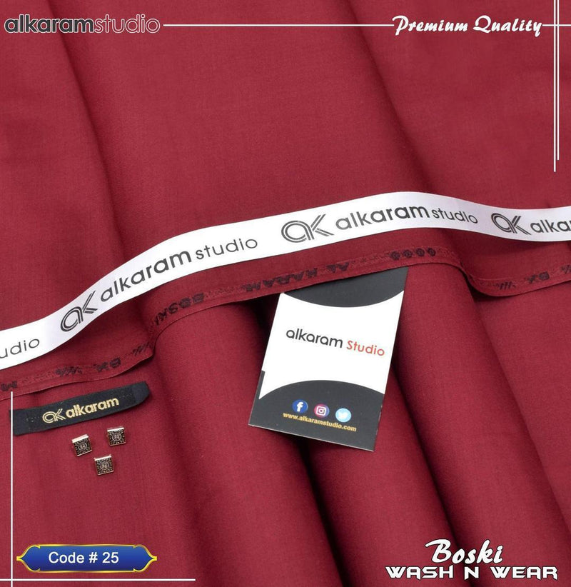 Men’s Unstitched Boski Plain Suit