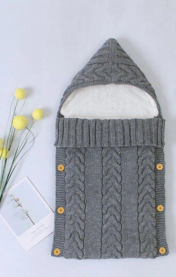 Knitted Baby Swaddling Blanket